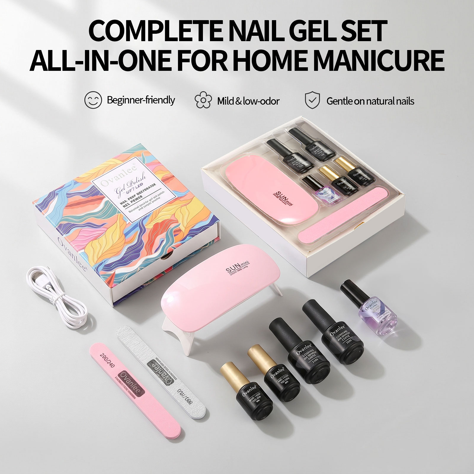 Exposure Unit Uv - Ovanlee 5-Piece UV Gel Polish Kit