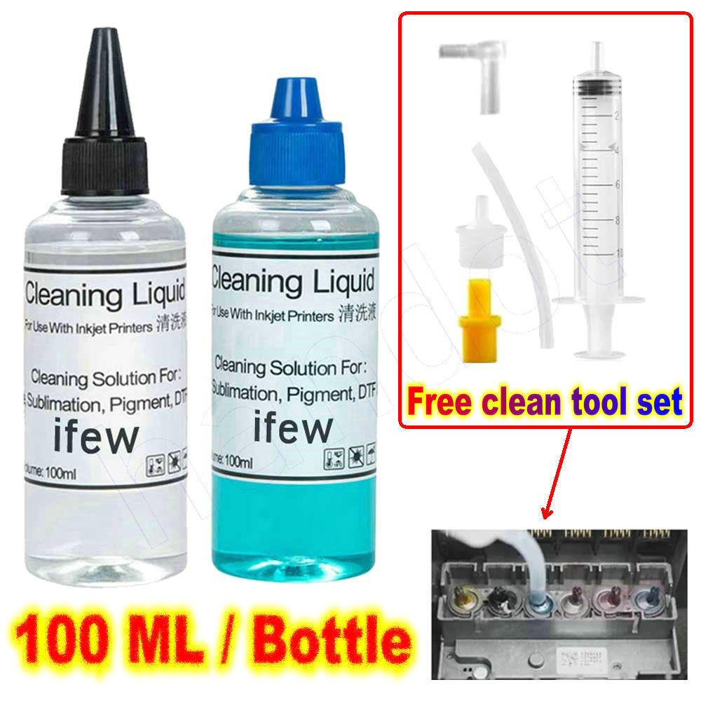Print Head Cleaning Kit - Inkjet Printer Head Nozzle Cleaning Cleaner