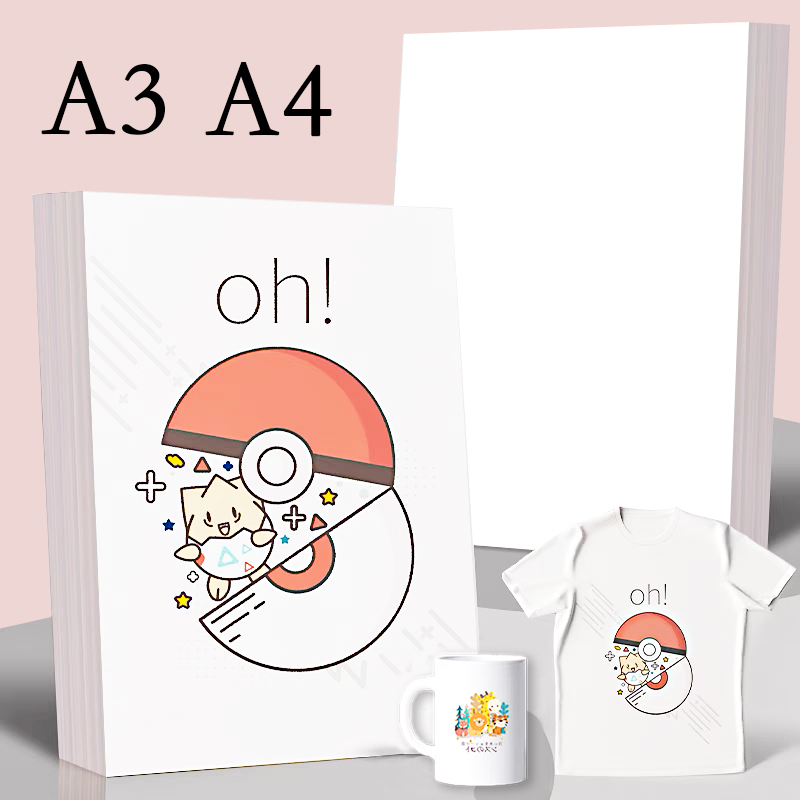 White Toner Transfer Paper - 20/50Pcs A3 A4 Sublimation Heat Transfer