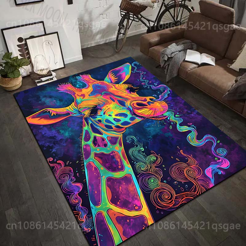 Commercial Printing Images - 1PC Colorful artistic giraffe image Print