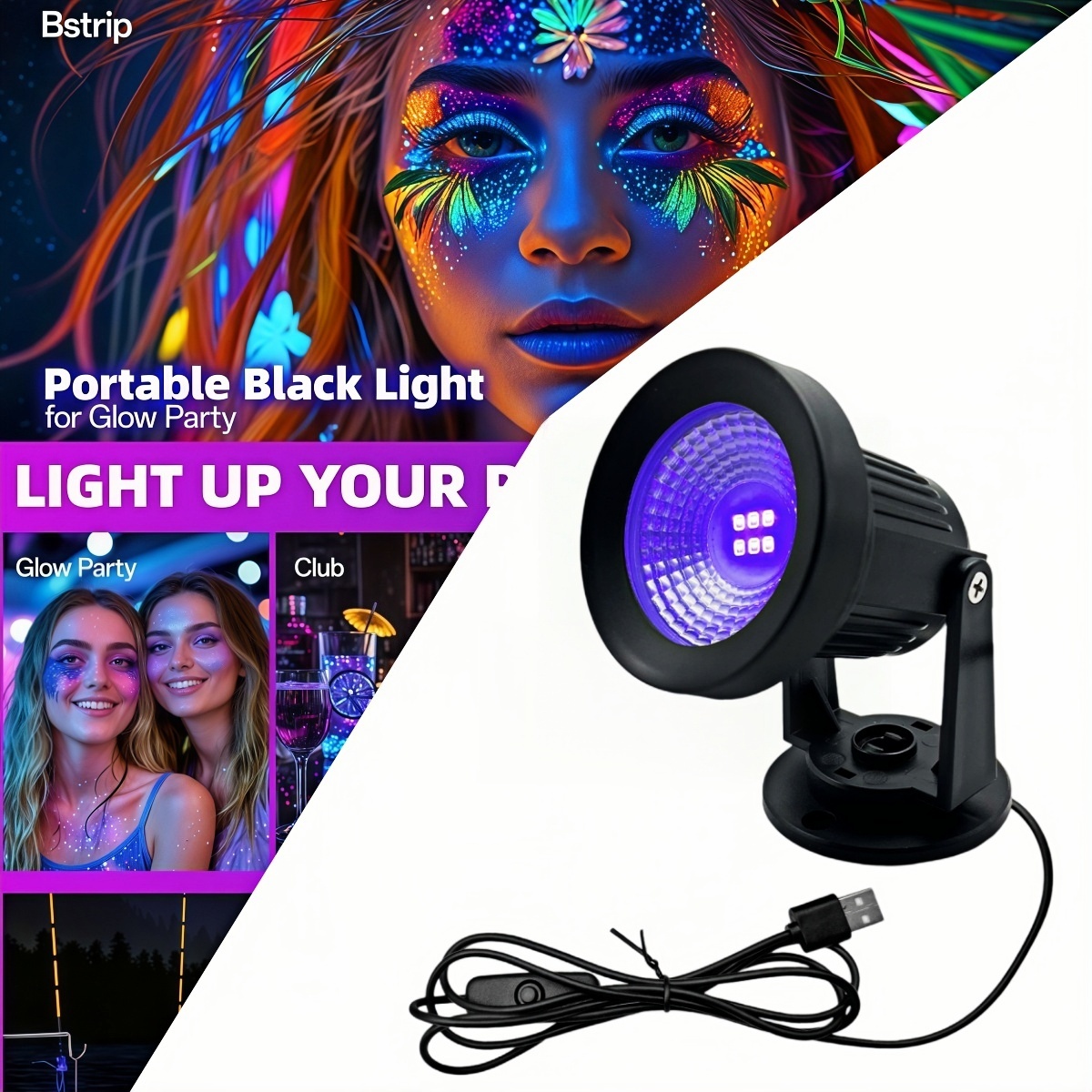 Exposure Unit Uv - 395nm black light, Ultraviolet nail drying