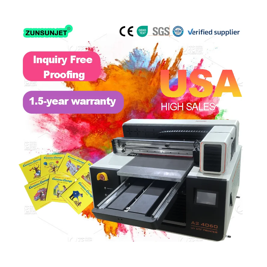 Dtf Printer Machine - Small A2 Flatbed UV Dtf Inkjet