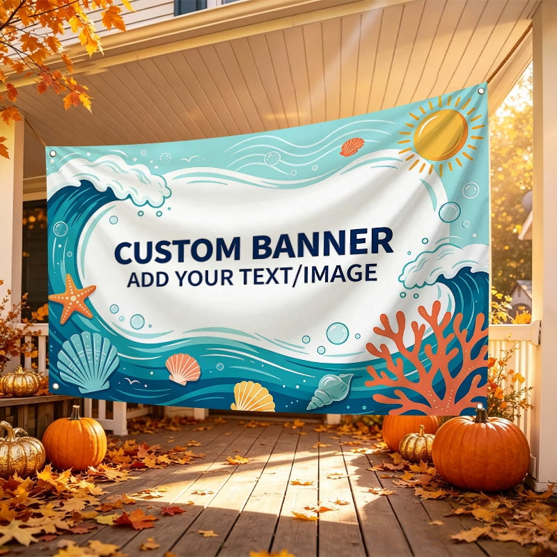 Commercial Printing In Photoshop - Custom Banner Flags Suitable For Graduation