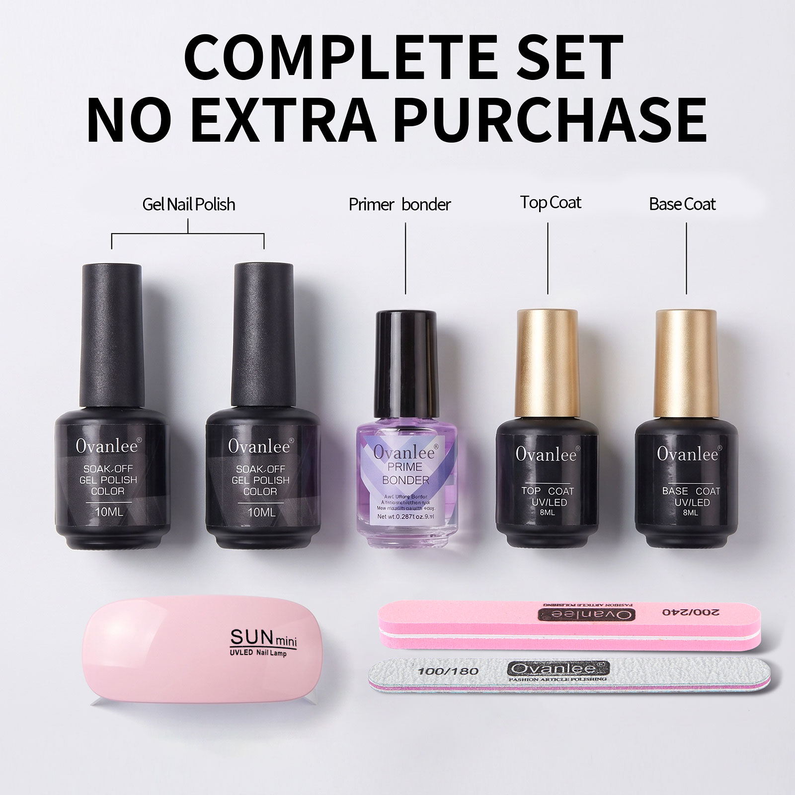 Ovanlee 5-Piece UV Gel Polish  - Exposure Unit Uv 评论和价格
