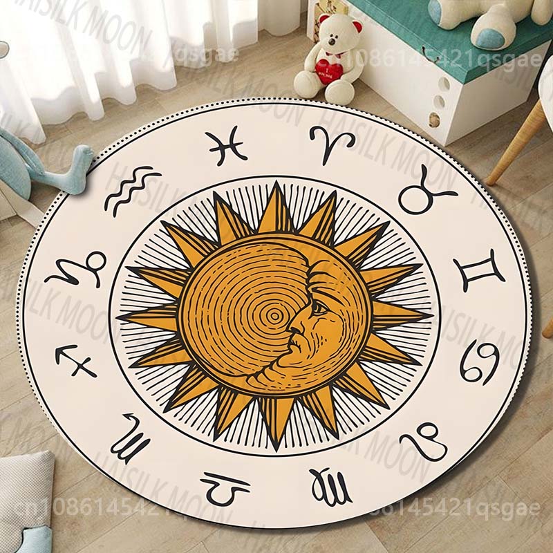 1PC Zodiac signs around sun im - Commercial Printing Images 评论和价格
