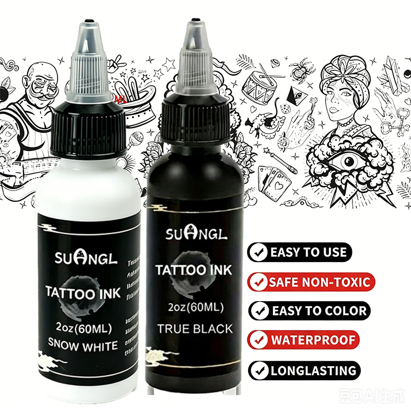 1/2Pcs 60ml White Black Tattoo - White Toner Transfer Paper 评论和价格