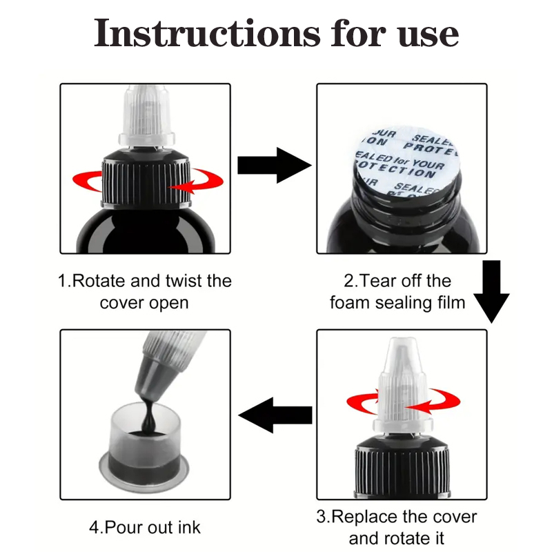 1/2Pcs 60ml White Black Tattoo - White Toner Transfer Paper 评论和价格