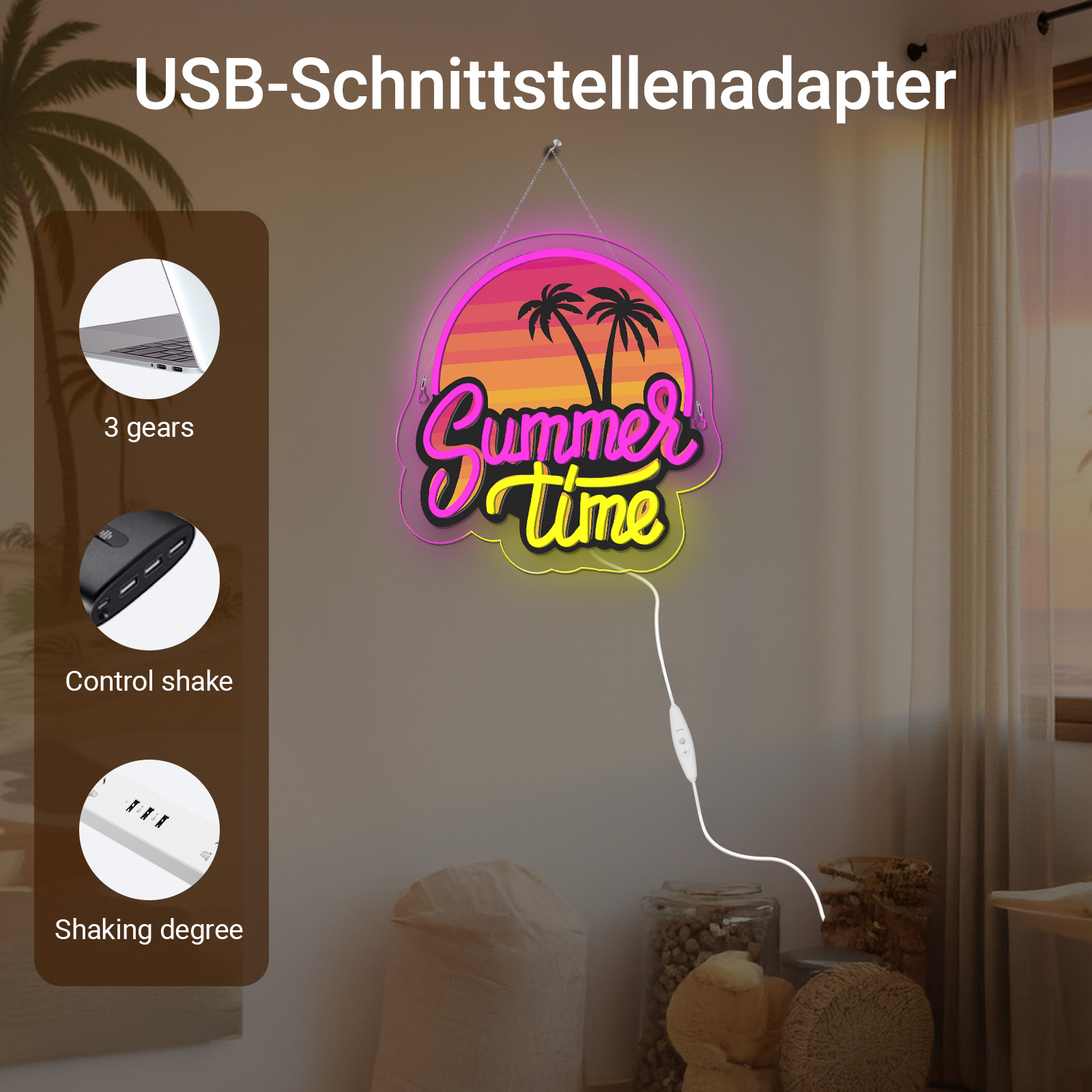 Summer Time Neon Sign UV Print - Commercial Uv Printing 评论和价格